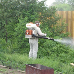 Обработка участка от клещей